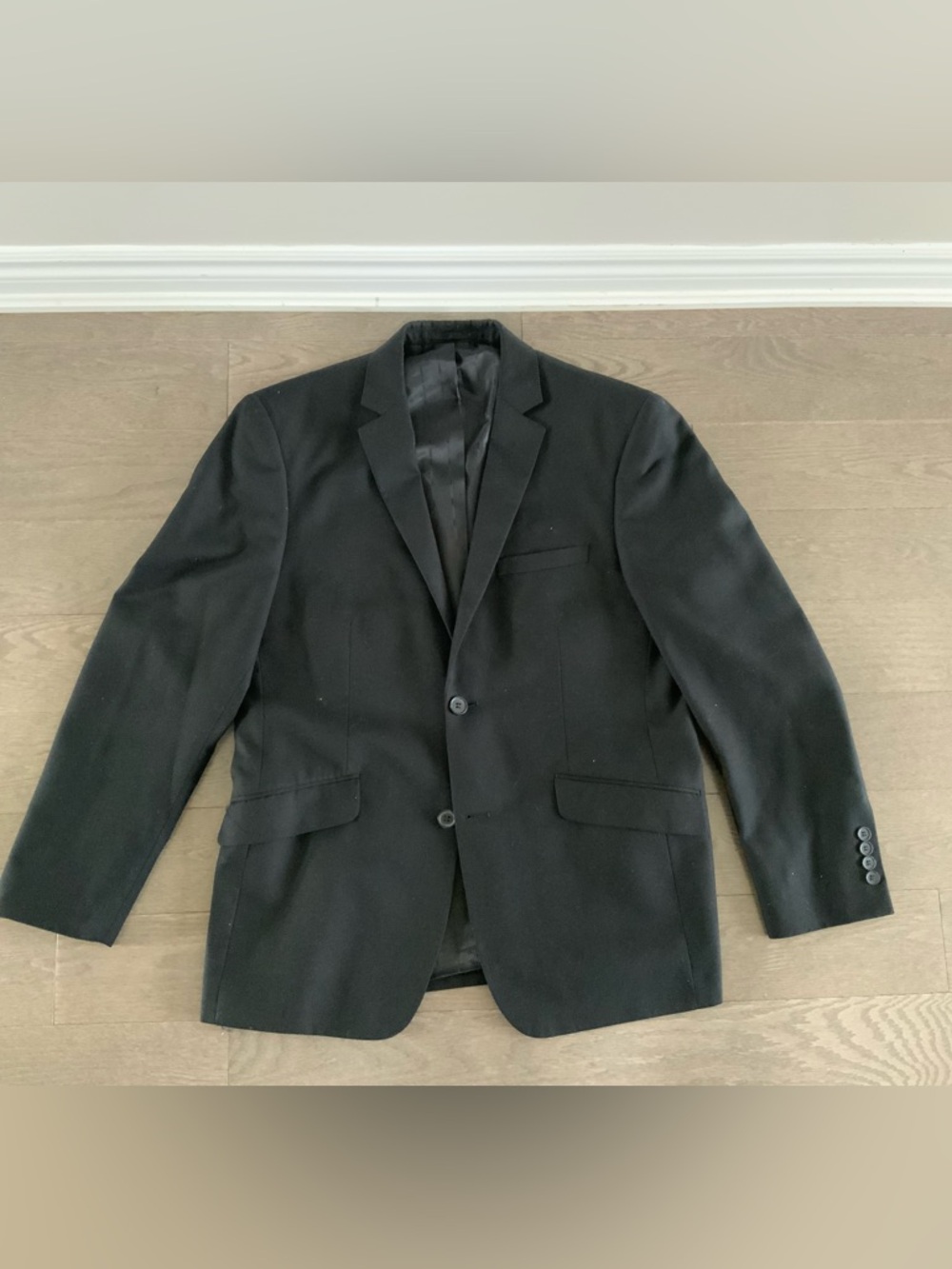 Roxy Men's Black Two-Button Blazer